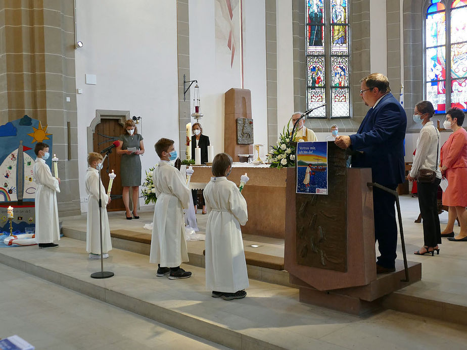 Feier der 1. Heiligen Kommunion in Sankt Crescentius (Foto: Karl-Franz Thiede)